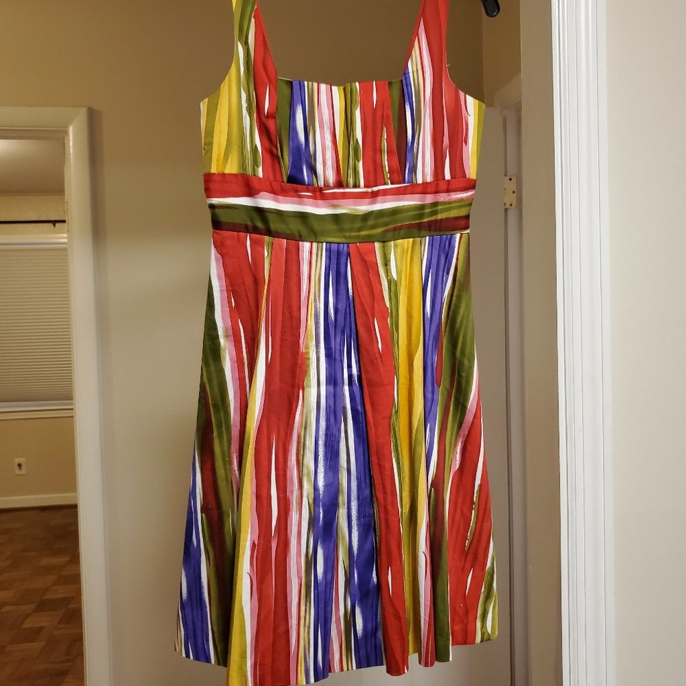 Colorful Stripe Calvin Klein Dress  4P